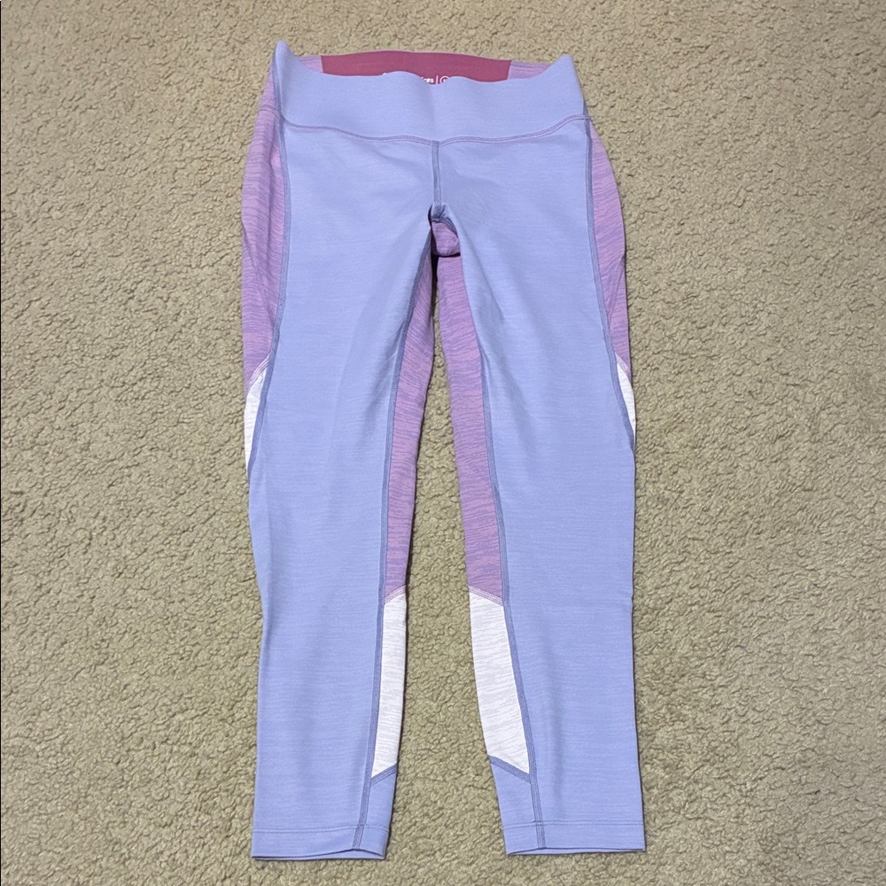 Outdoor Voices Color Block Lilac Leggings